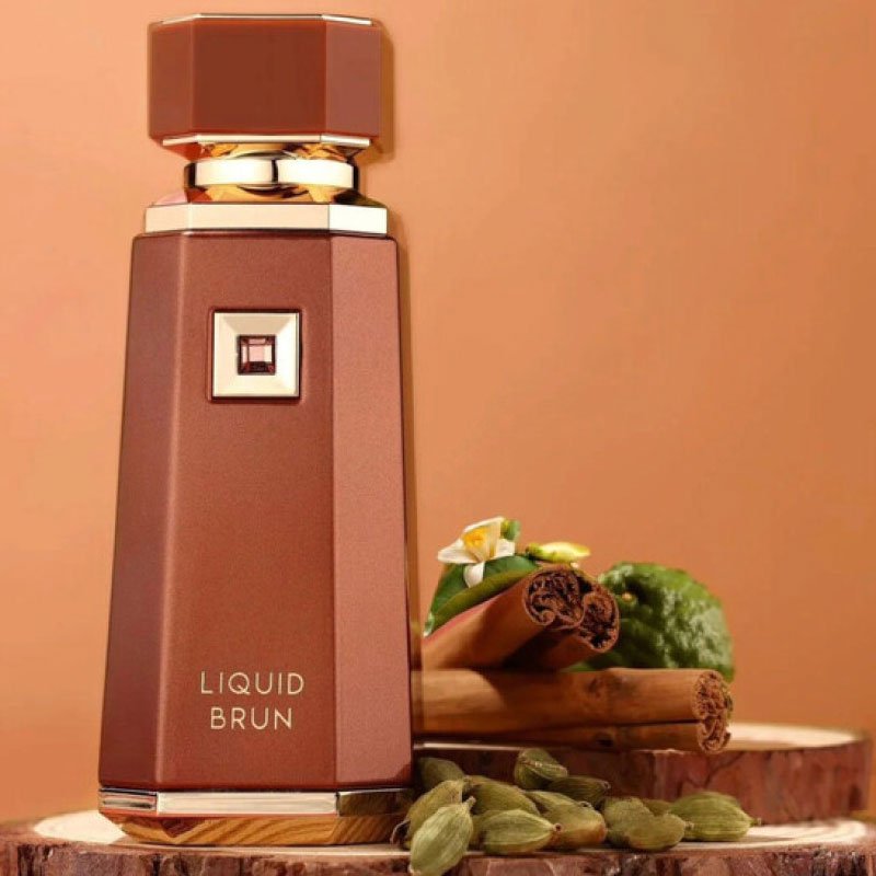 Liquid Brun French Avenue EDP woody masculine perfume for men with vanilla and amber notes