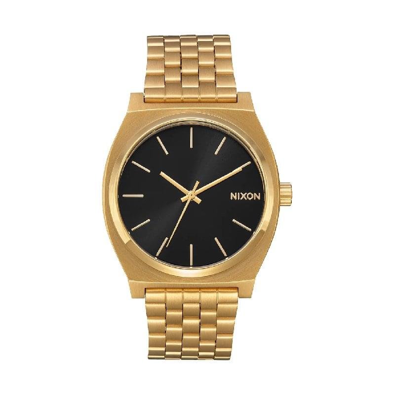 Nixon Time Teller All Gold Black Sunray 37mm stainless steel watch with black dial