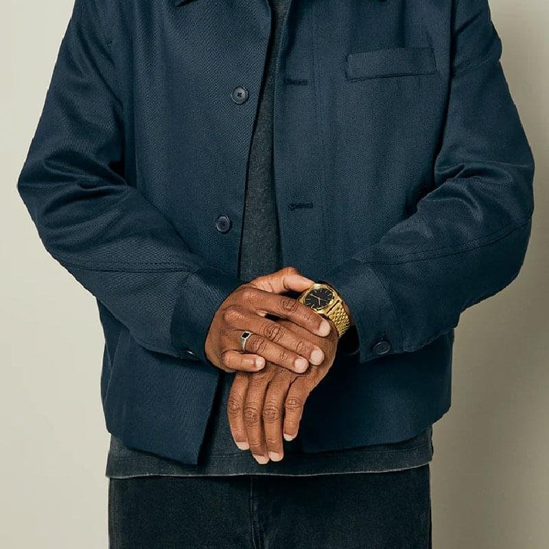 Nixon Time Teller All Gold Black Sunray 37mm stainless steel watch with black dial